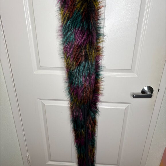 Multicolored Fur Stole - Picture 2 of 4